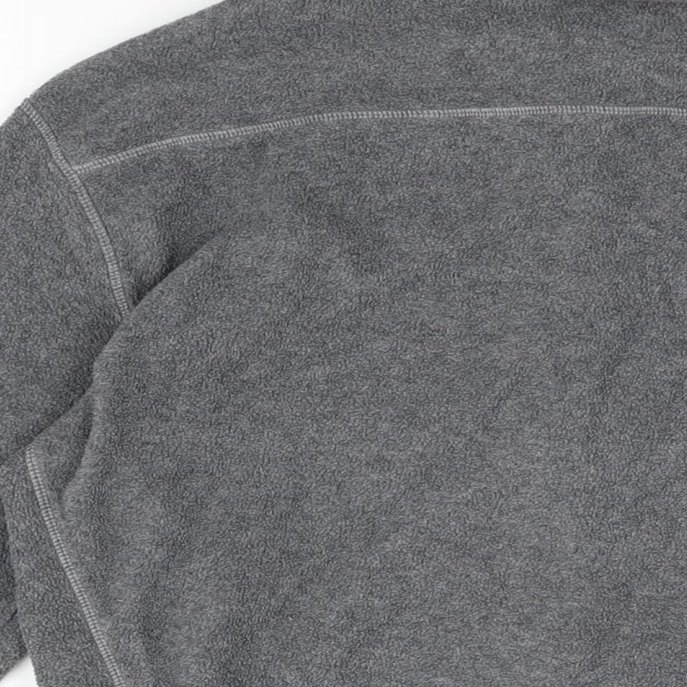 DECATHLON Womens Grey Polyester Full Zip Sweatshirt Size M Zip