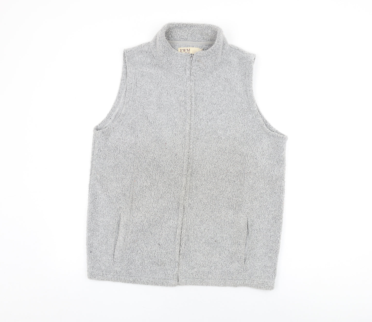 EWM Womens Grey Gilet Jacket Size 14 Zip