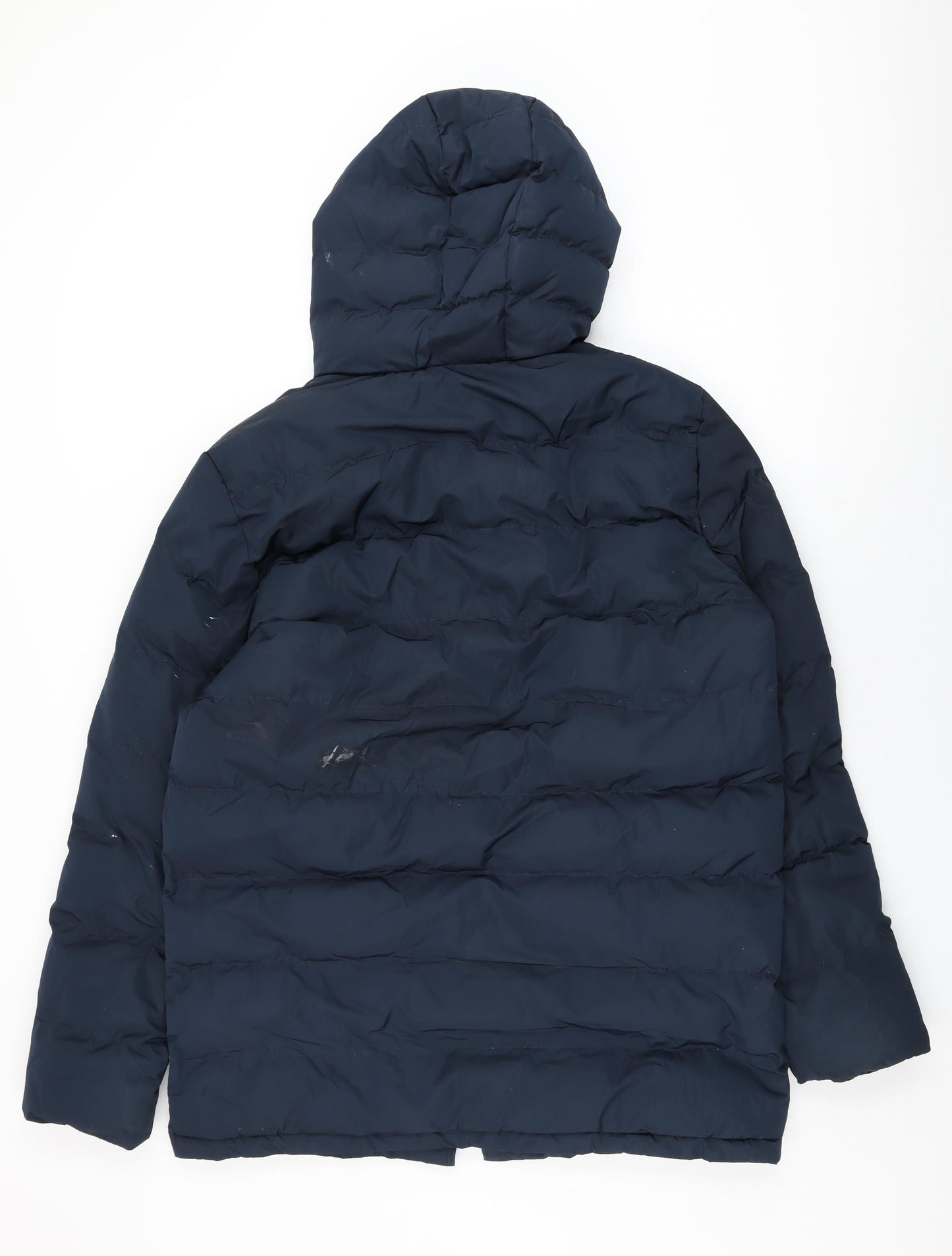 Tokyo Laundry Mens Blue Puffer Jacket Coat Size L Zip