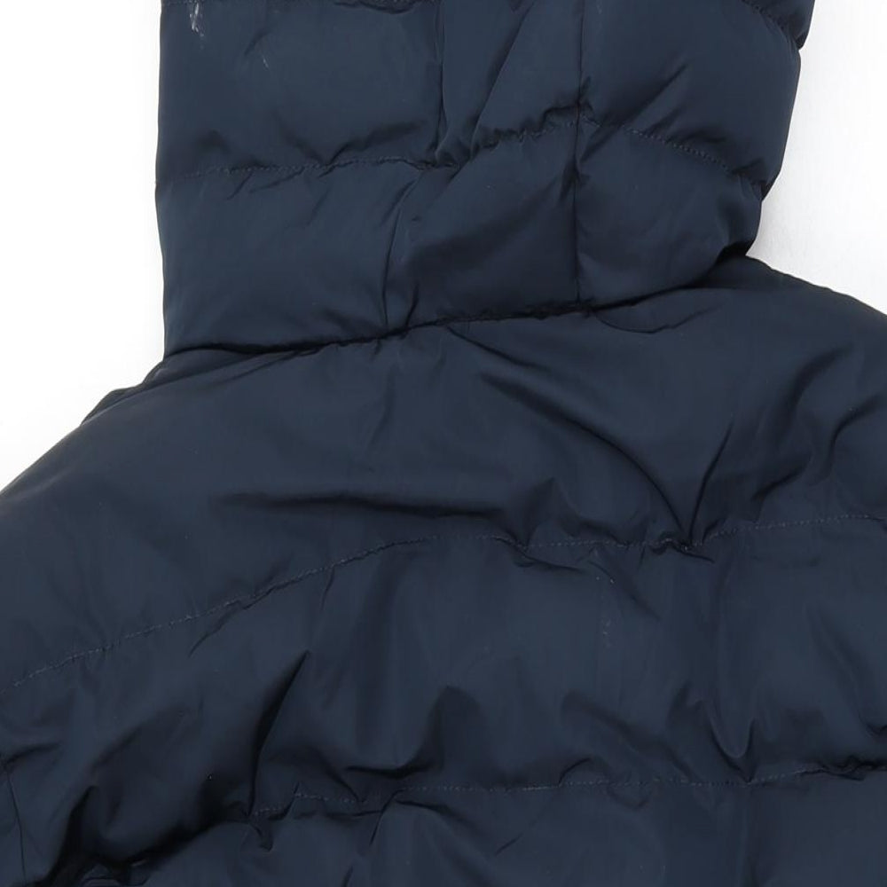 Tokyo Laundry Mens Blue Puffer Jacket Coat Size L Zip