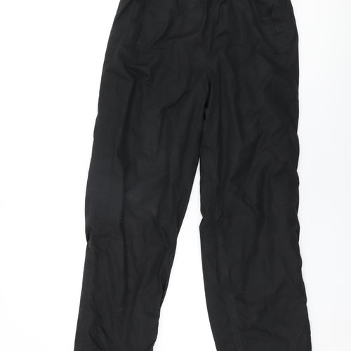 Peter Storm Womens Black Polyester Trousers Size 12 L29 in Regular Drawstring