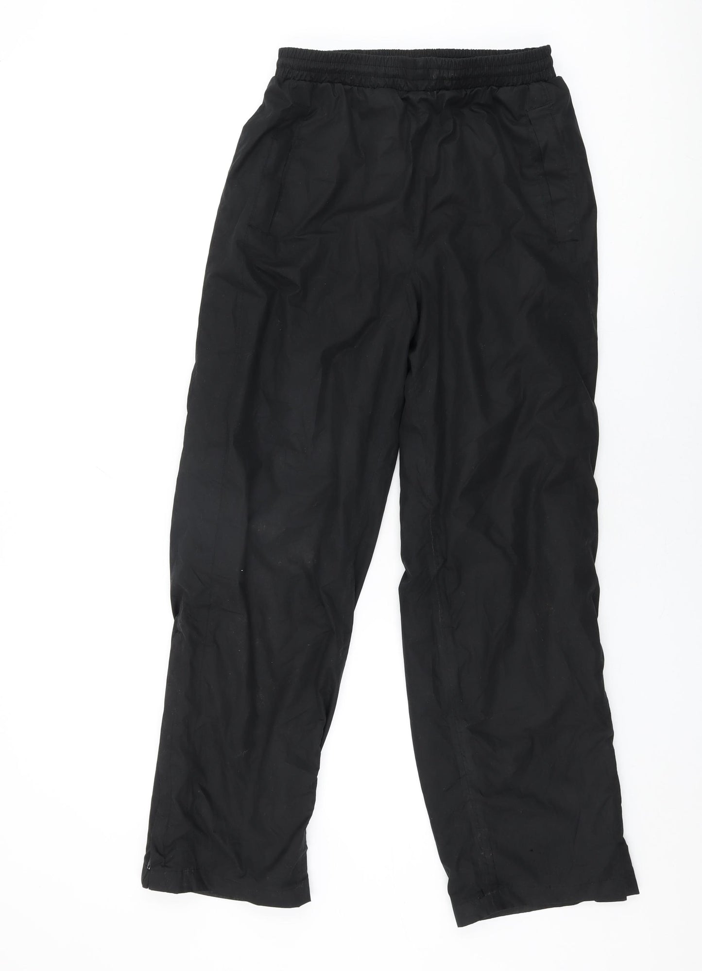 Peter Storm Womens Black Polyester Trousers Size 12 L29 in Regular Drawstring