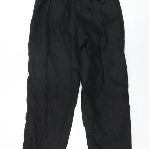 Peter Storm Womens Black Polyester Trousers Size 12 L29 in Regular Drawstring