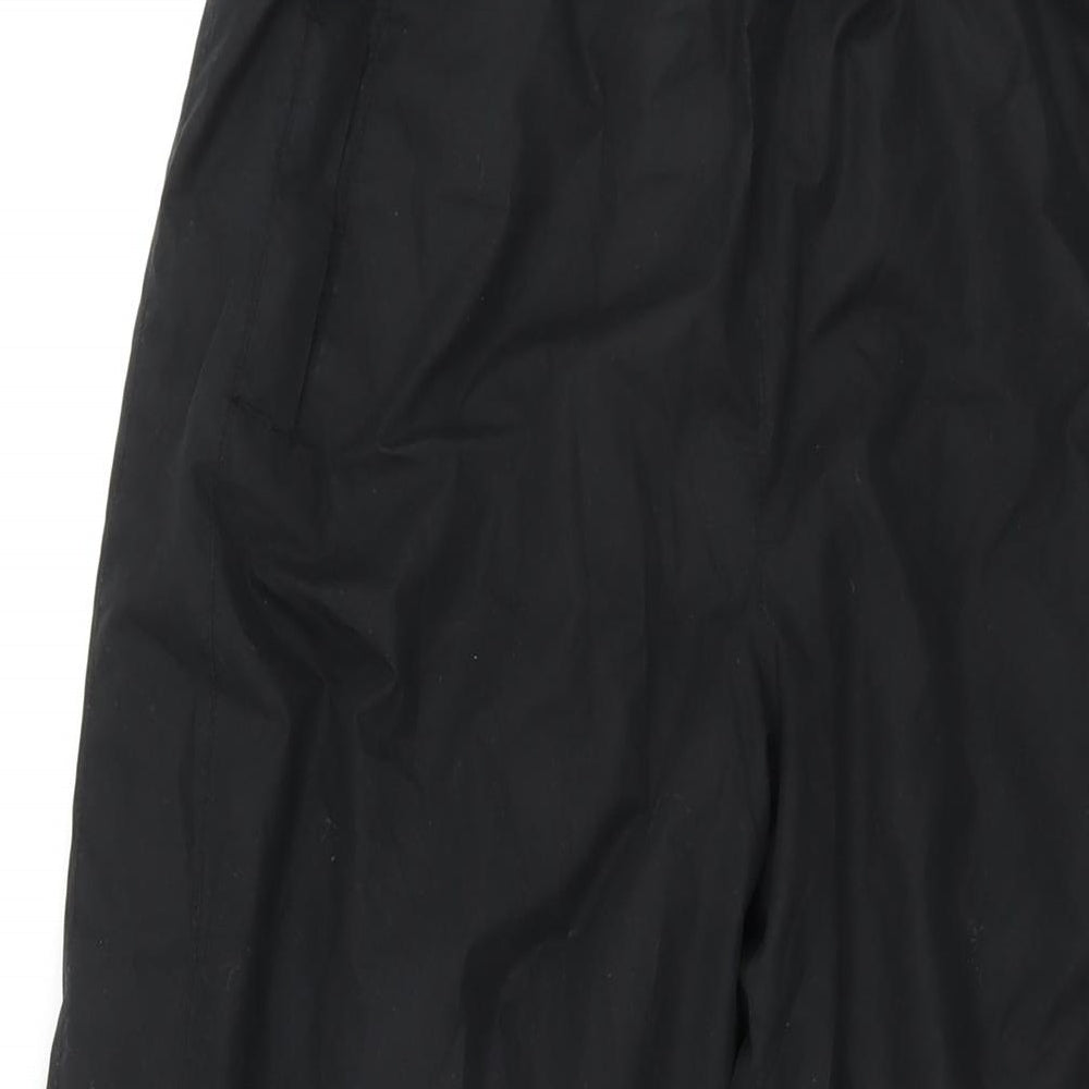 Peter Storm Womens Black Polyester Trousers Size 12 L29 in Regular Drawstring