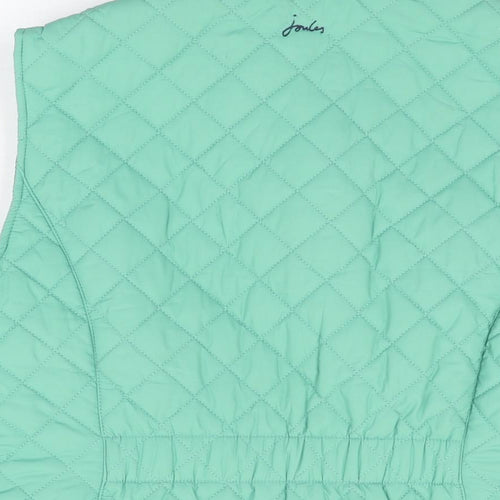 Joules Womens Green Gilet Coat Size 16 Zip