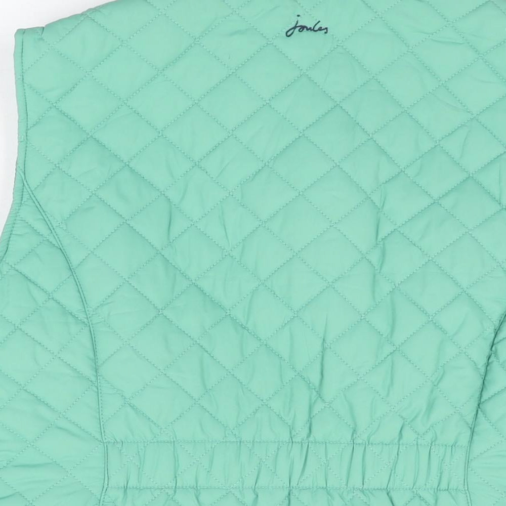 Joules Womens Green Gilet Coat Size 16 Zip