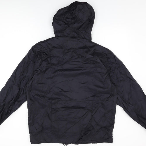 Zantos Mens Black Rain Coat Coat Size M Zip