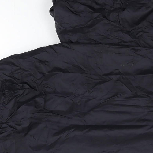 Zantos Mens Black Rain Coat Coat Size M Zip