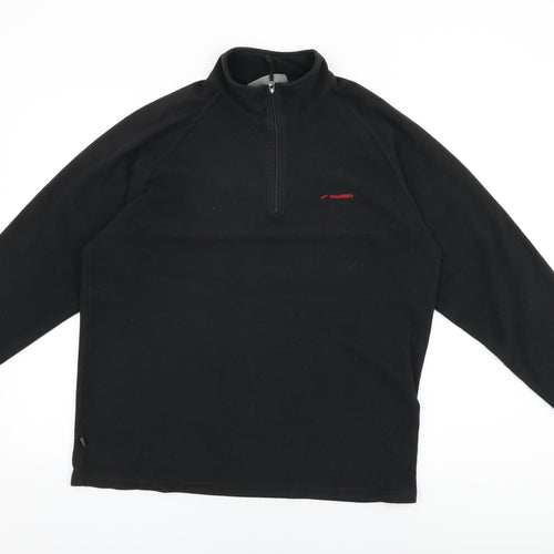Mountain Life Mens Black Polyester Pullover Sweatshirt Size L