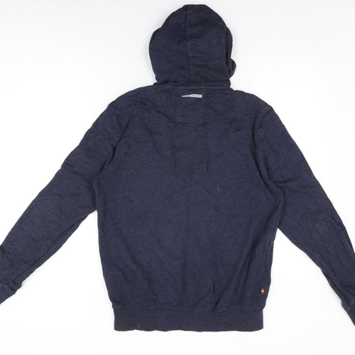 Luke Sport Mens Blue Cotton Full Zip Hoodie Size M