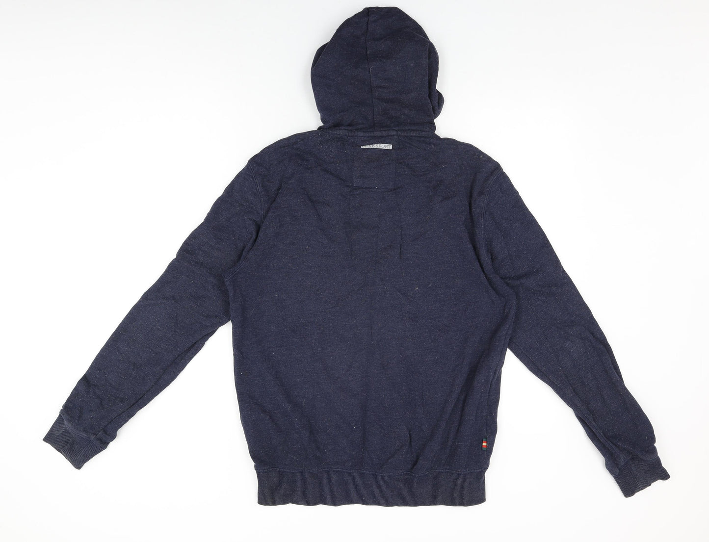 Luke Sport Mens Blue Cotton Full Zip Hoodie Size M