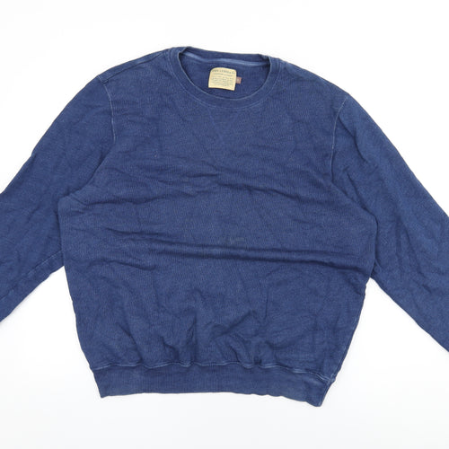 John Lewis Womens Blue Cotton Pullover Sweatshirt Size XL Pullover