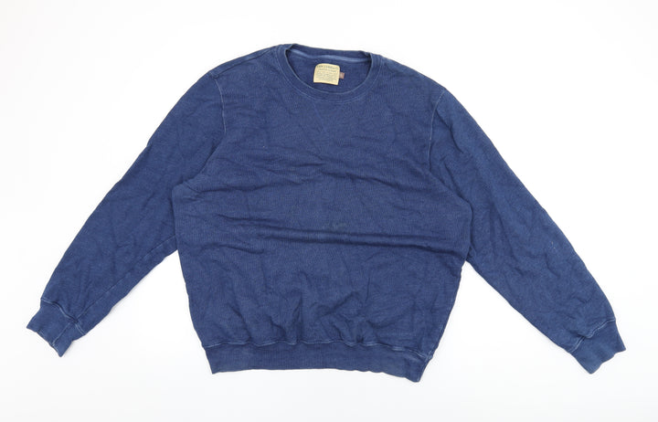 John Lewis Womens Blue Cotton Pullover Sweatshirt Size XL Pullover