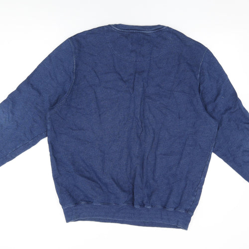 John Lewis Womens Blue Cotton Pullover Sweatshirt Size XL Pullover