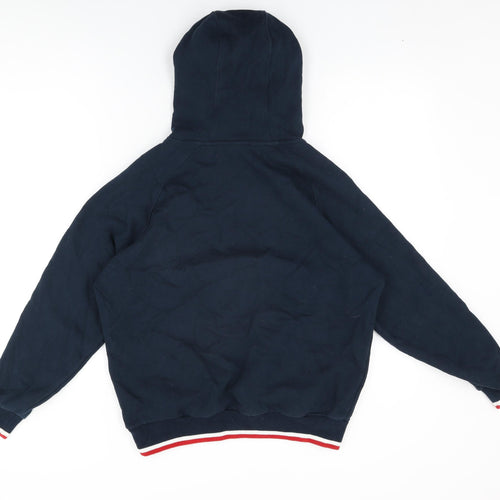 England Rugby Womens Blue Cotton Pullover Hoodie Size S Pullover