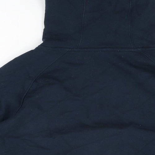 England Rugby Womens Blue Cotton Pullover Hoodie Size S Pullover
