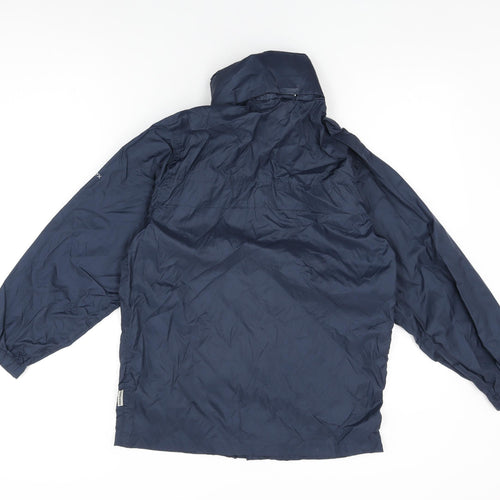 Trespass Boys Blue Rain Coat Coat Size 11-12 Years Zip