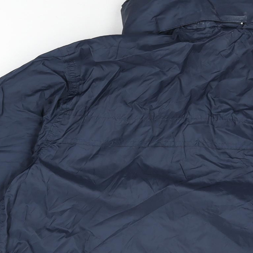 Trespass Boys Blue Rain Coat Coat Size 11-12 Years Zip
