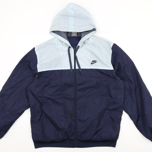 Nike Mens Blue Jacket Size L Zip