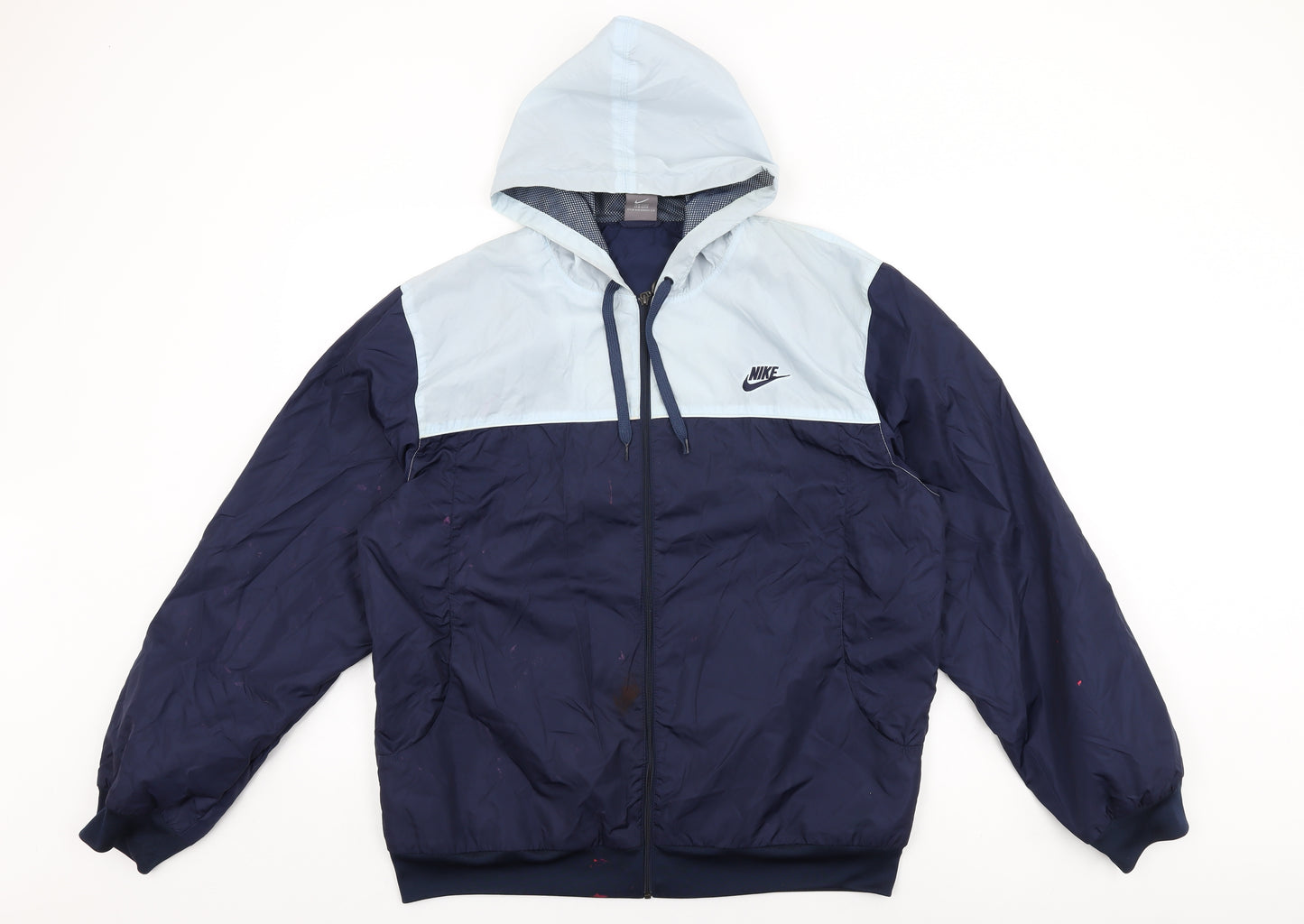 Nike Mens Blue Jacket Size L Zip