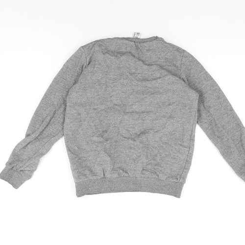 Hype Boys Grey Cotton Pullover Sweatshirt Size 11-12 Years Pullover