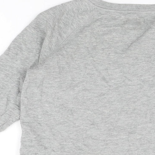 Jack Wills Womens Grey Cotton Pullover Sweatshirt Size 8 Pullover