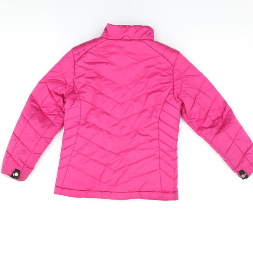 Gerry Girls Pink Puffer Jacket Coat Size 7-8 Years Zip