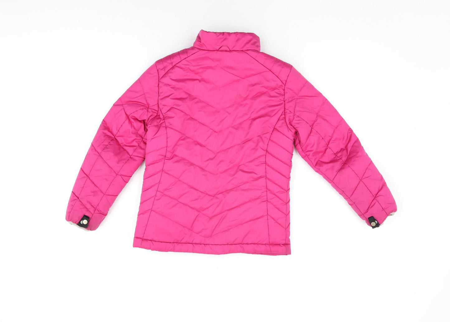 Gerry Girls Pink Puffer Jacket Coat Size 7-8 Years Zip