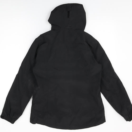 Gelert Womens Black Rain Coat Coat Size 12 Zip