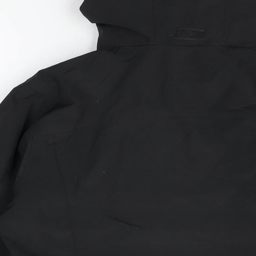 Gelert Womens Black Rain Coat Coat Size 12 Zip