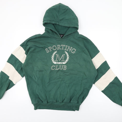 Motel Womens Green Cotton Pullover Hoodie Size XS Pullover - Sporting Club