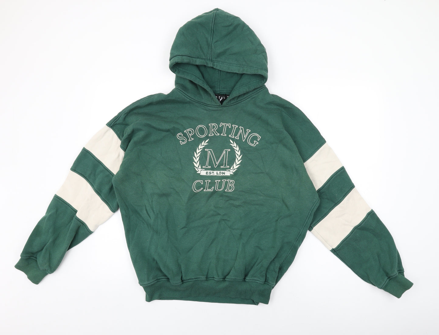 Motel Womens Green Cotton Pullover Hoodie Size XS Pullover - Sporting Club