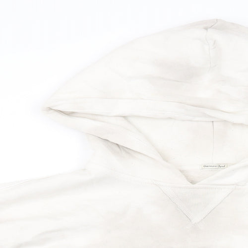 Abercrombie & Fitch Womens White Geometric Cotton Pullover Hoodie Size S Pullover - Tie Dye