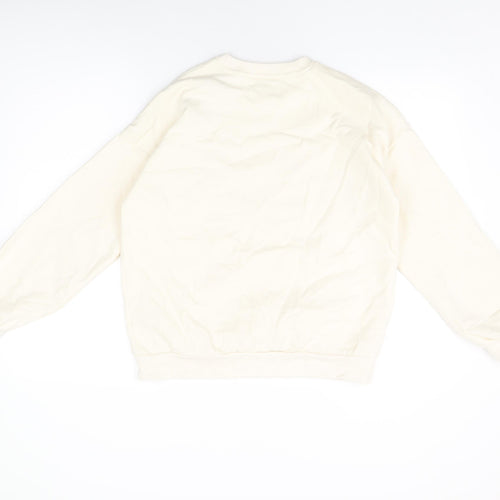 Harry Potter Girls Ivory Cotton Pullover Sweatshirt Size 13-14 Years Pullover - Gryffindor
