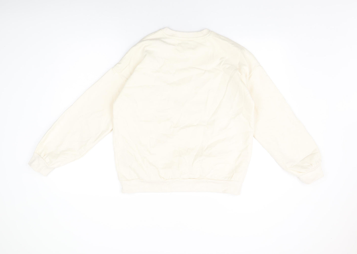 Harry Potter Girls Ivory Cotton Pullover Sweatshirt Size 13-14 Years Pullover - Gryffindor