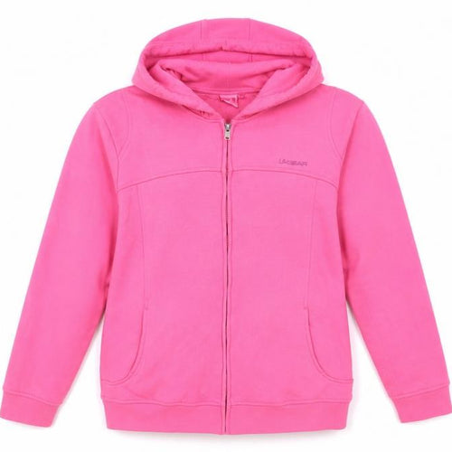 LA Gear Womens Pink Polyester Full Zip Hoodie Size 18 Zip - Logo Pockets