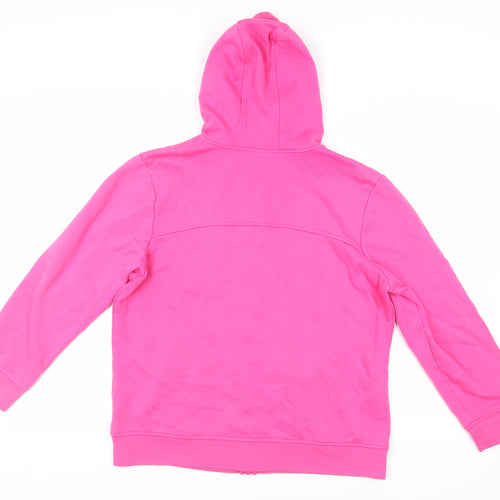LA Gear Womens Pink Polyester Full Zip Hoodie Size 18 Zip - Logo Pockets