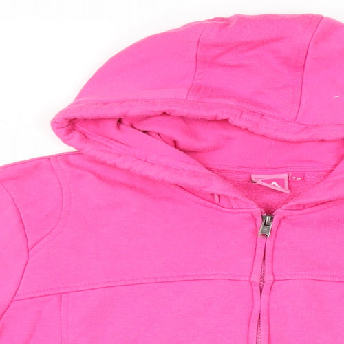 LA Gear Womens Pink Polyester Full Zip Hoodie Size 18 Zip - Logo Pockets