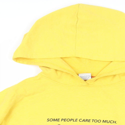 Disney Womens Yellow Polyester Pullover Hoodie Size XS Pullover - Winnie The Pooh