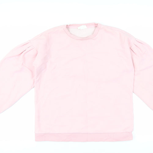 Chelsea Peers Womens Pink Cotton Pullover Sweatshirt Size S Pullover
