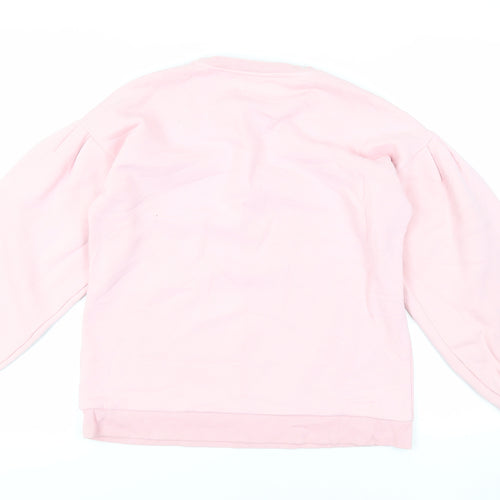 Chelsea Peers Womens Pink Cotton Pullover Sweatshirt Size S Pullover