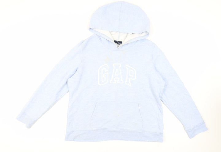 Gap Womens Blue Cotton Pullover Hoodie Size XL Pullover - Logo Pockets