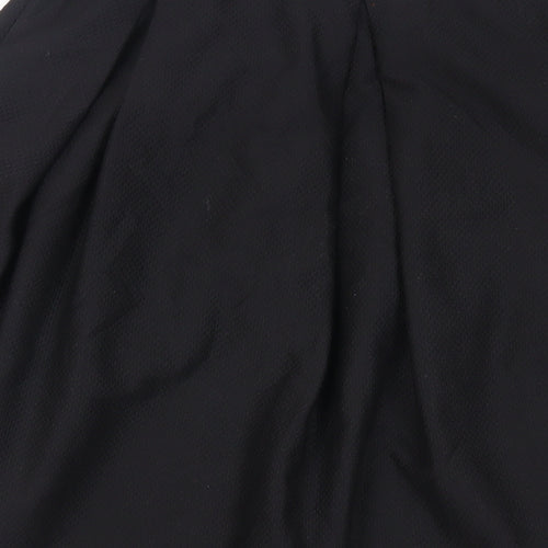 Dorothy Perkins Womens Black Polyester Flare Skirt Size 10 - Elasticated Waist