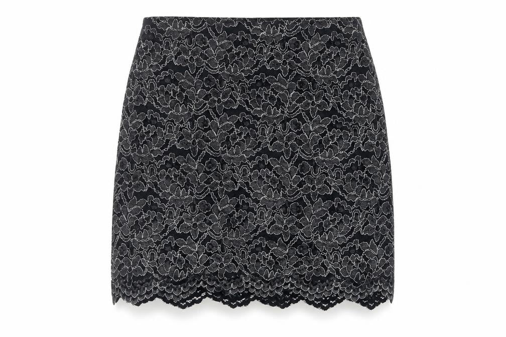 Dorothy Perkins Womens Black Nylon A-Line Skirt Size 14 Zip