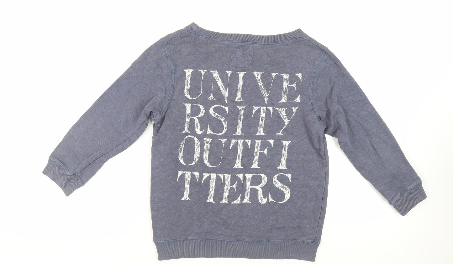 Jack Wills Womens Blue Cotton Pullover Sweatshirt Size 8 Pullover - Logo