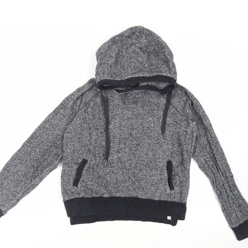RIP CURL Womens Grey Cotton Pullover Hoodie Size S Pullover