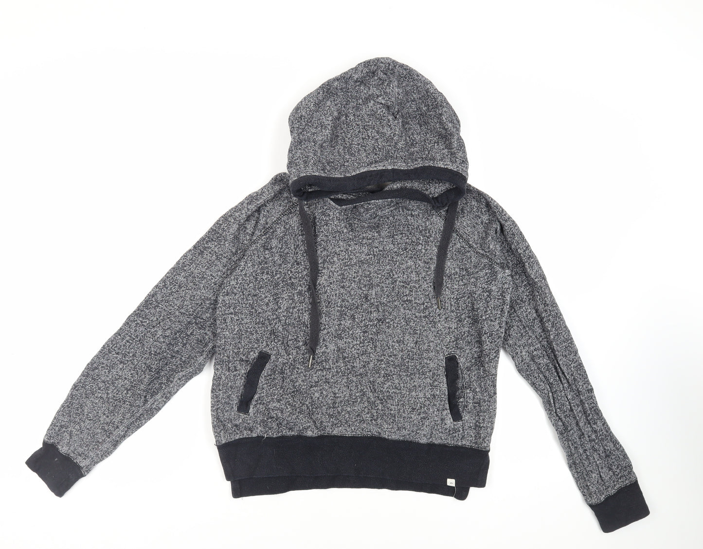 RIP CURL Womens Grey Cotton Pullover Hoodie Size S Pullover