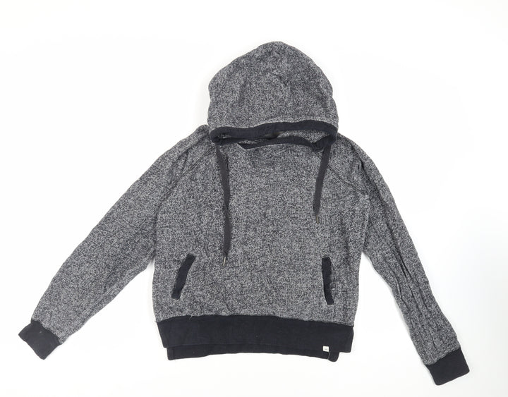 RIP CURL Womens Grey Cotton Pullover Hoodie Size S Pullover