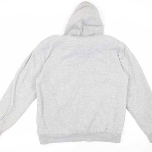 Saltrock Mens Grey Cotton Full Zip Hoodie Size 2XL - Logo Pockets
