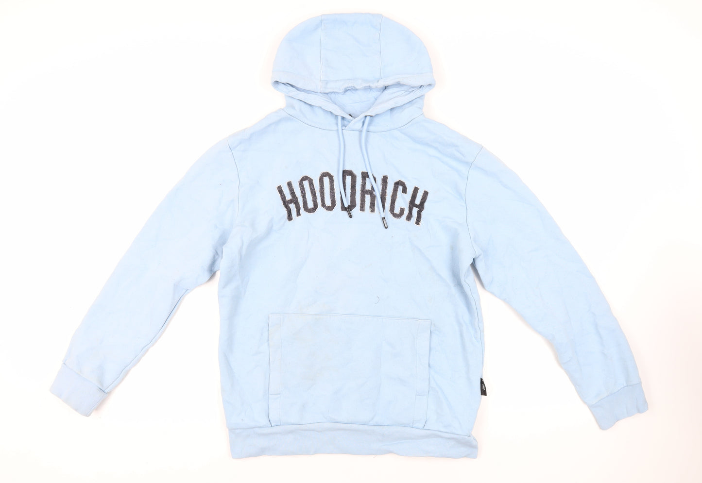 Hoodrich Mens Blue Cotton Pullover Hoodie Size M - Logo